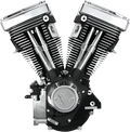 S&S CYCLE V80 Long-Block Engine - Wrinkle Black - Custom Chassis | Evolution Big Twin 310-0233 — image 1