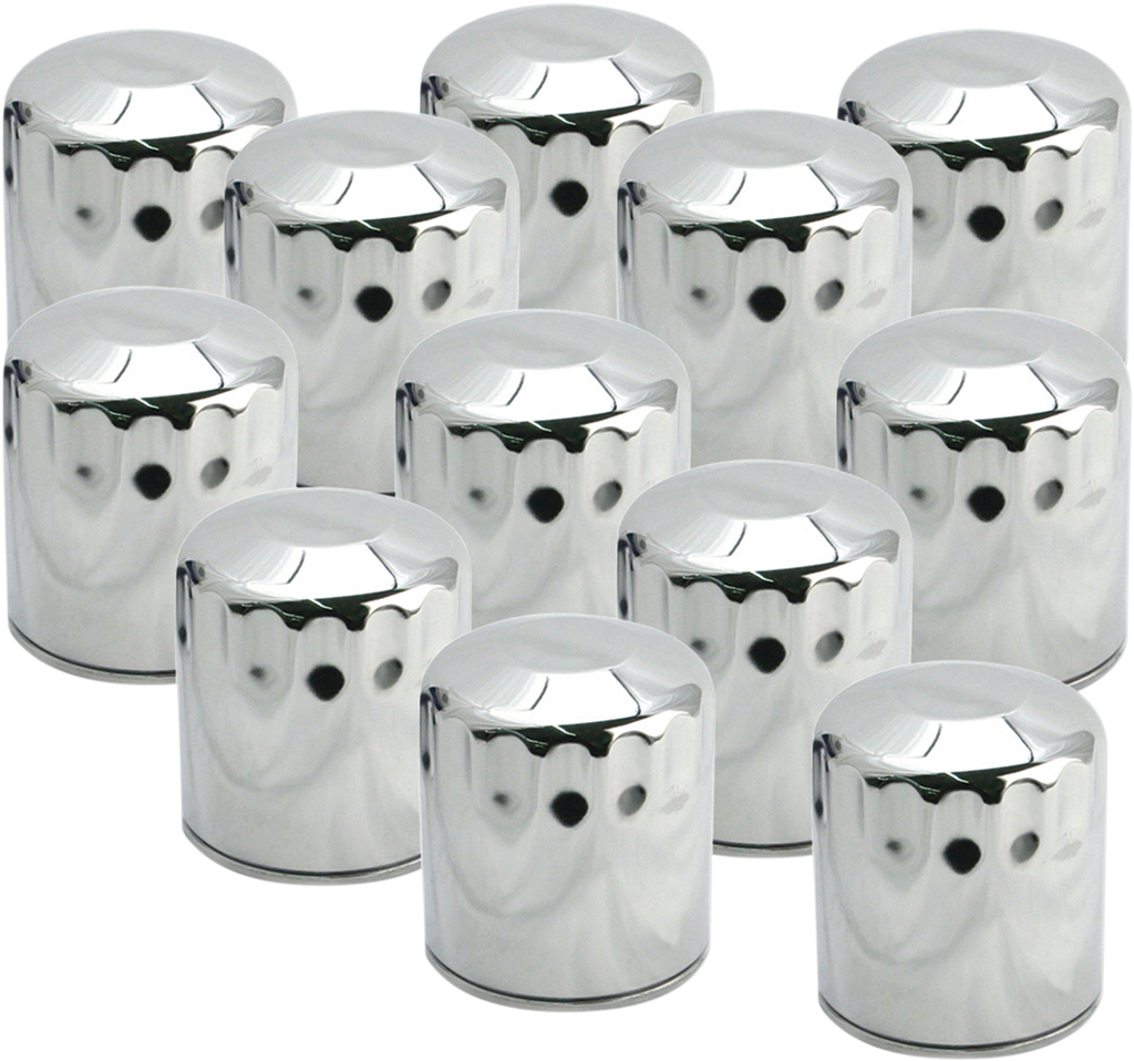 S&S CYCLE Oil Filters - Chrome - 12-Pack — image 1