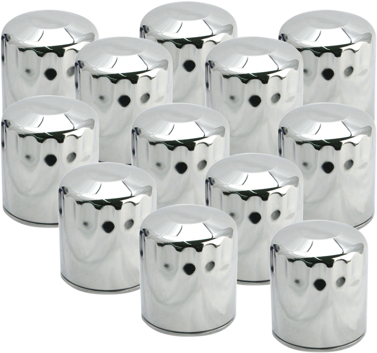 S&S CYCLE Oil Filters - Chrome - 12-Pack — image 1