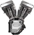 S&S CYCLE T124 Long Block Engine - Wrinkle Black and Chrome - Touring | Dyna 310-0326A — image 1