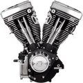 S&S CYCLE V111 Long-Block Engine - Wrinkle Black - '84-'99 Custom Chasis w/Alternator Style Primary 310-0766 — image 1