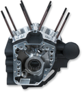 S&S CYCLE Crankcase - 4.125" Bore w/Stock Bolt Pattern - Wrinkle Black - Dyna 310-0856 — image 1