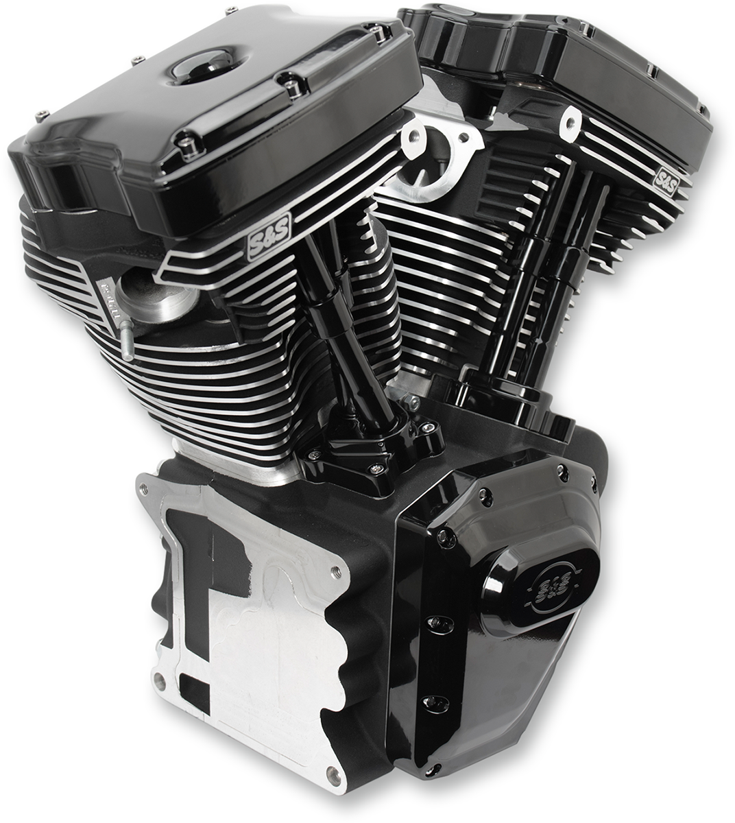 S&S CYCLE T124 Long Block Engine - Black - FXD | FXDWG 310-0900A — image 1