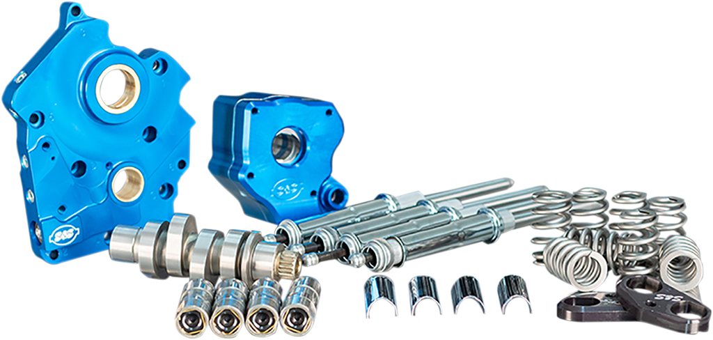 S&S CYCLE Cam Chest Kit with Plate - Chain Drive - Water Cooled - 475 Cam - Black Pushrods - M8 310-1008B — image 2