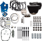 S&S CYCLE Power Pack - 4.375" Stroke - Water Cooled - Black w/Highlights - M8 310-1050C — image 2