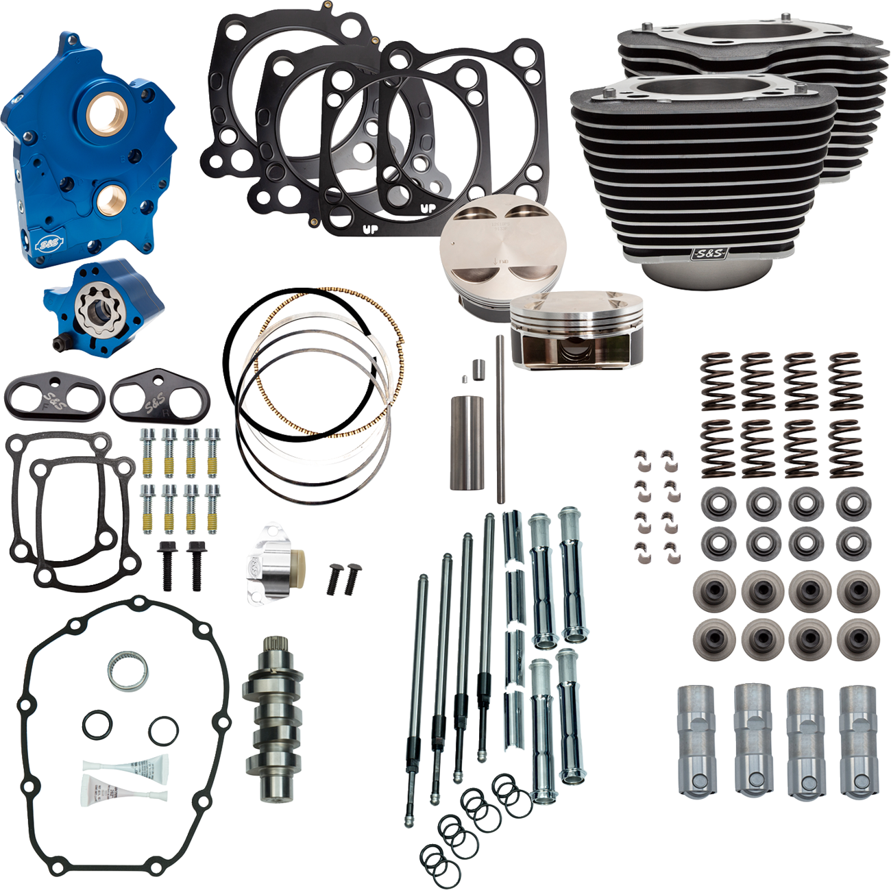 S&S CYCLE Power Pack - 4.375" Stroke - Oil Cooled - Black w/o Highlights - M8 310-1052C — image 1