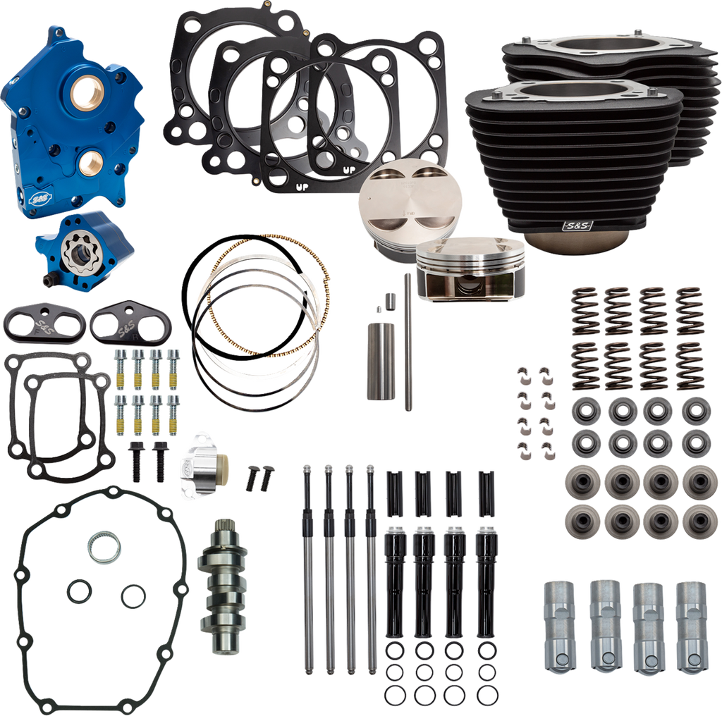 S&S CYCLE Power Pack - 4.375" Stroke - Oil Cooled - Black w/o Highlights - M8 310-1053C — image 2