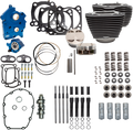 S&S CYCLE Power Pack - Oil Cooled - 550C - Wrinkle Black w/Highlight - Black Pushrod Tubes - M8 310-1056C — image 1