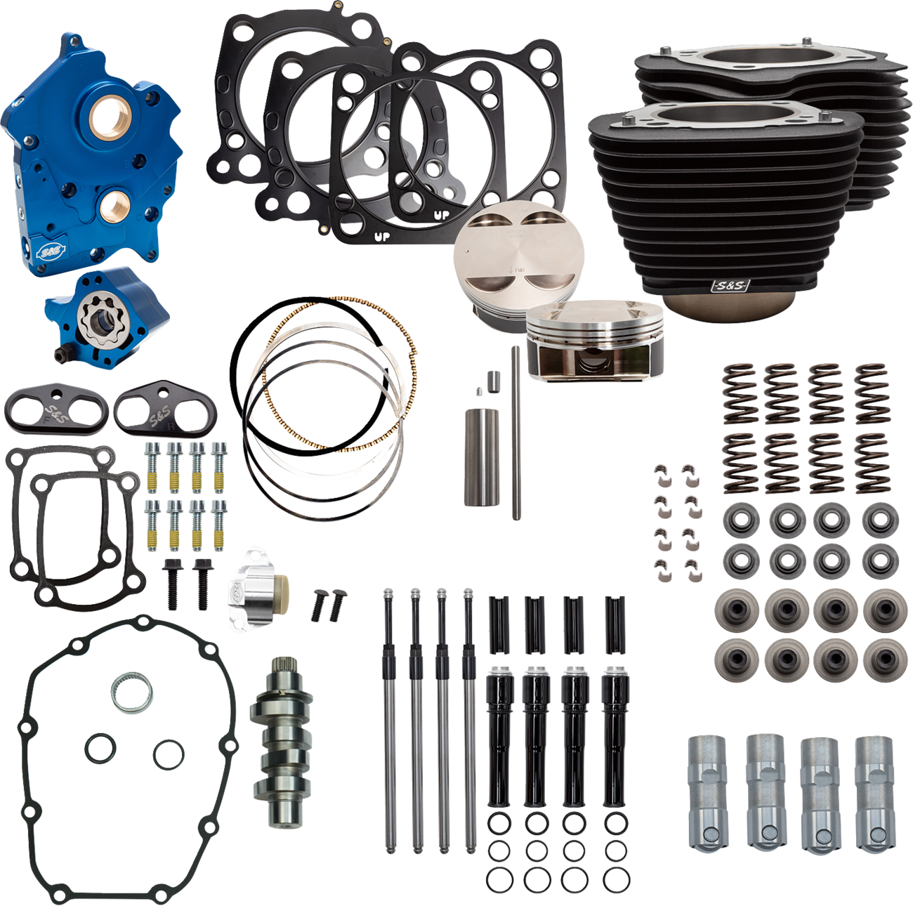 S&S CYCLE Power Pack - 4.375" Stroke - Oil Cooled - Black Granite w/Highlights - M8 310-1059C — image 2