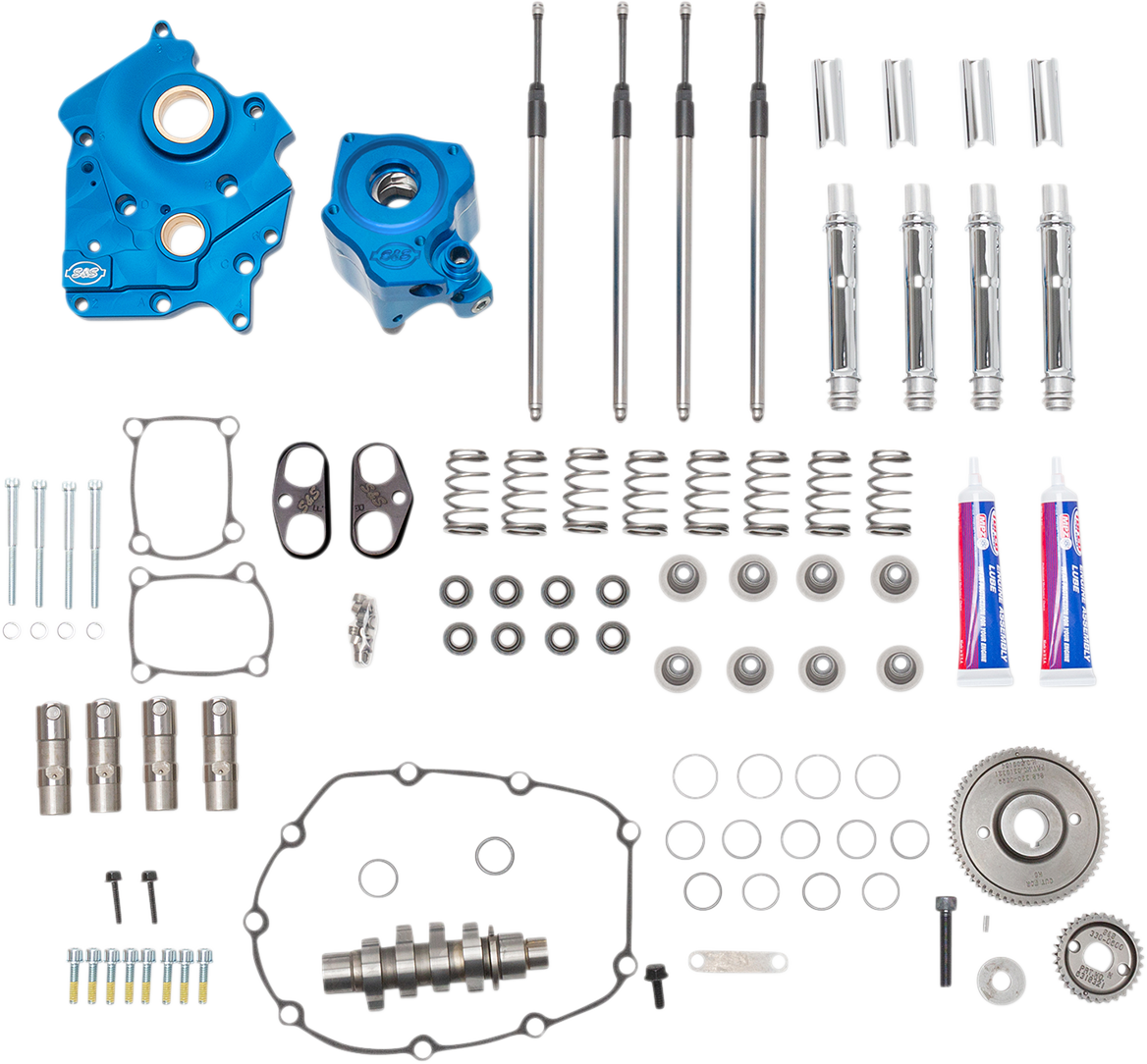 S&S CYCLE Cam Chest Kit with Plate - Gear Drive - Oil Cooled - 550 Cam - Chrome Pushrods - M8 310-1083A — image 1