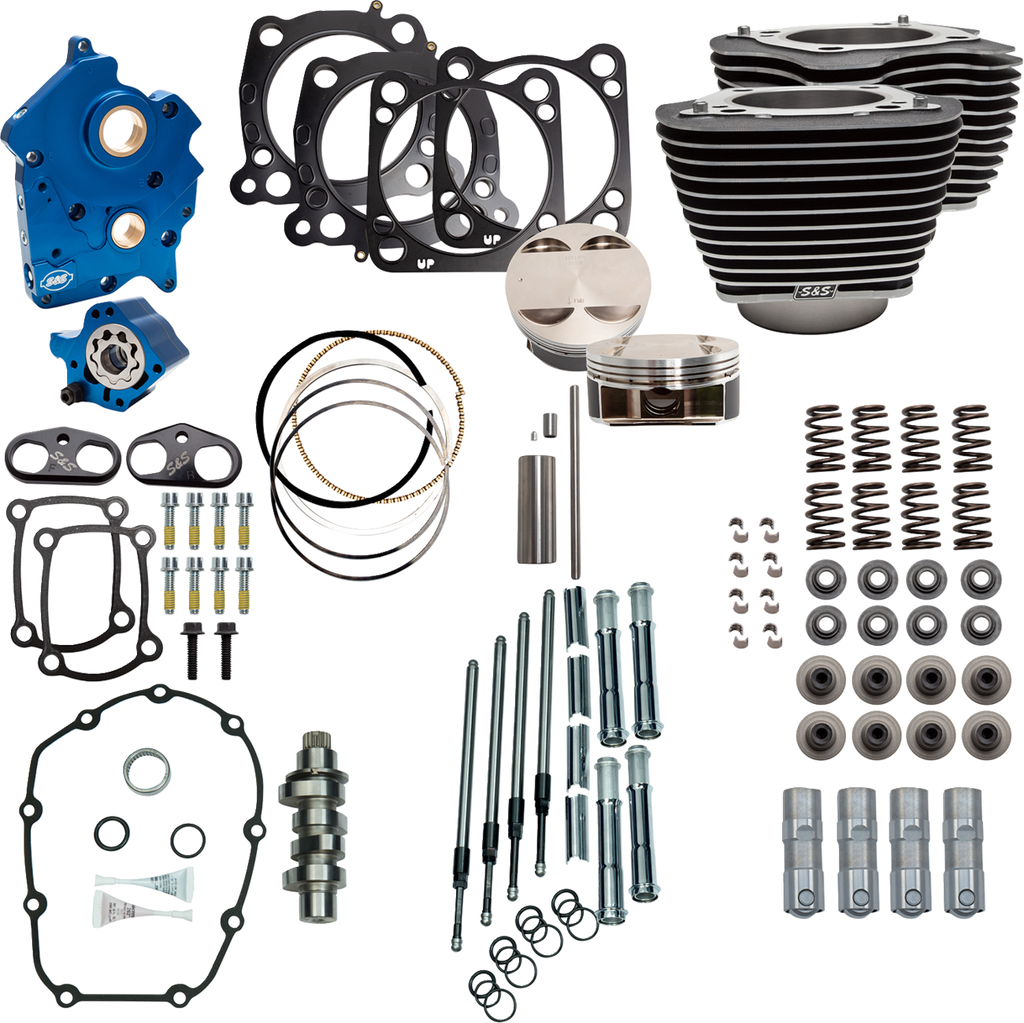 S&S CYCLE Power Pack - 4.500" Stroke - Water Cooled - Black w/Highlights - M8 310-1101C — image 1