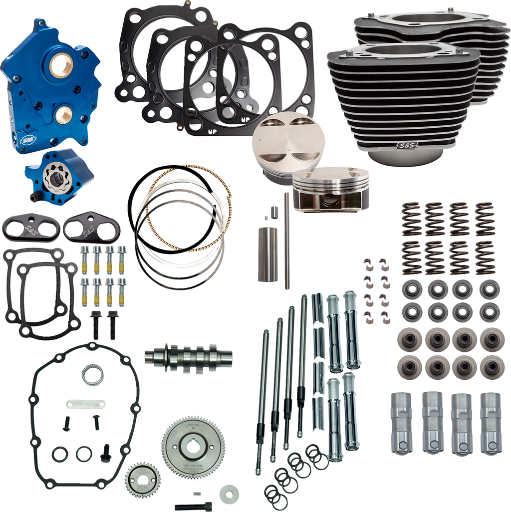 S&S CYCLE Power Pack - 4.500" Stroke - Water Cooled - Black w/Highlights - M8 310-1102C — image 1