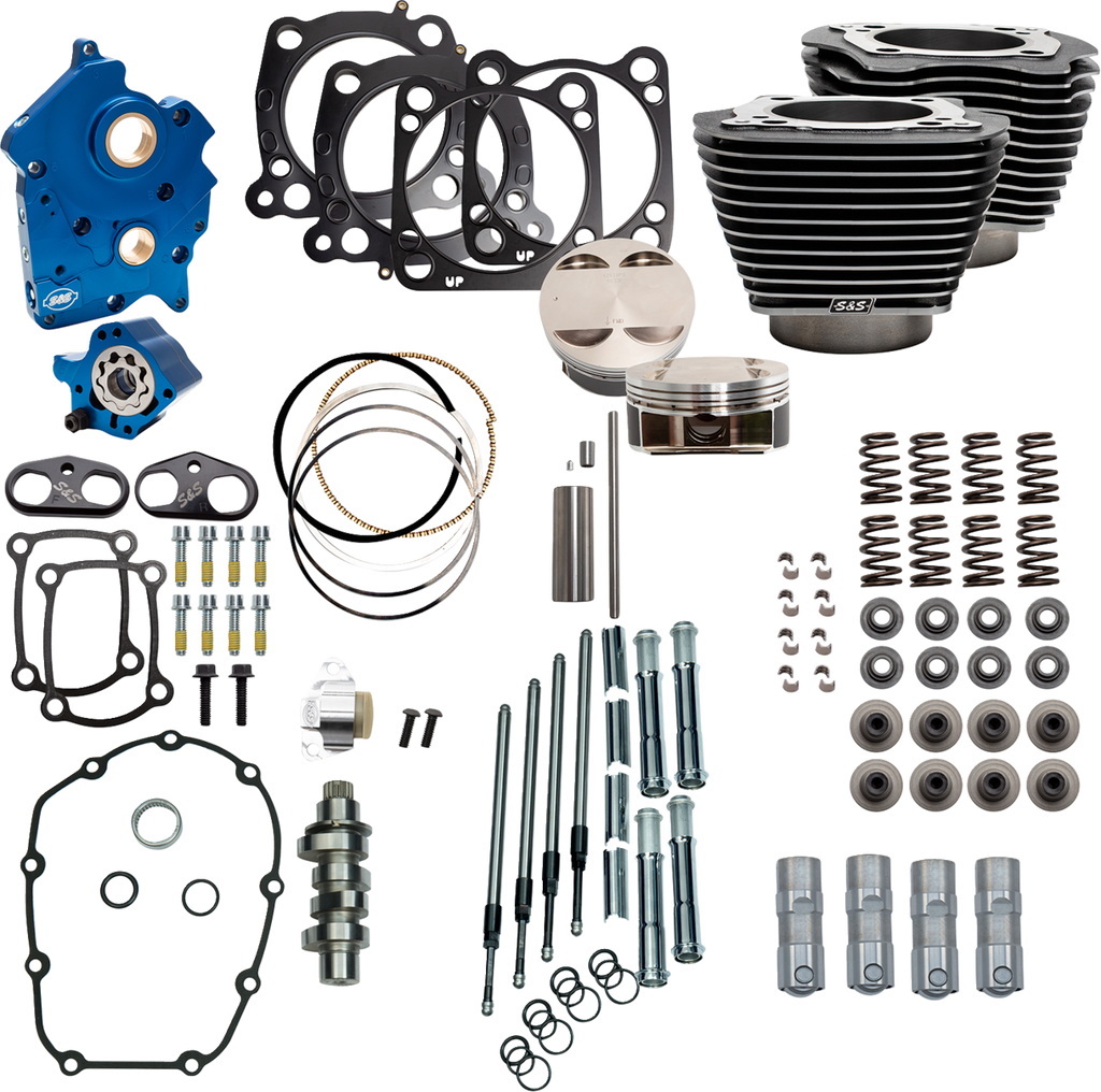 S&S CYCLE Power Pack - 4.500" Stroke - Water Cooled - Black w/Highlights - M8 310-1102C — image 2