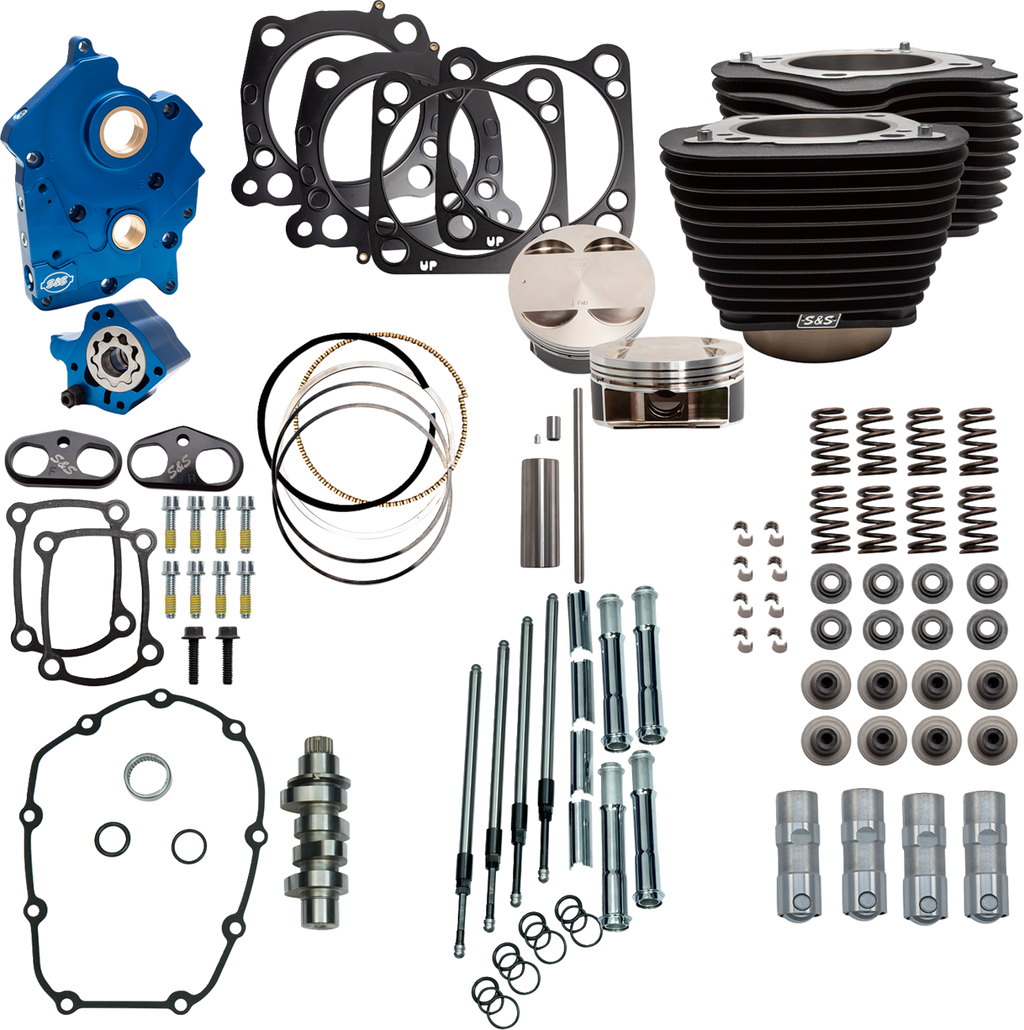 S&S CYCLE Power Pack - 4.500" Stroke - Oil Cooled - Black w/o Highlights - M8 310-1105C — image 1