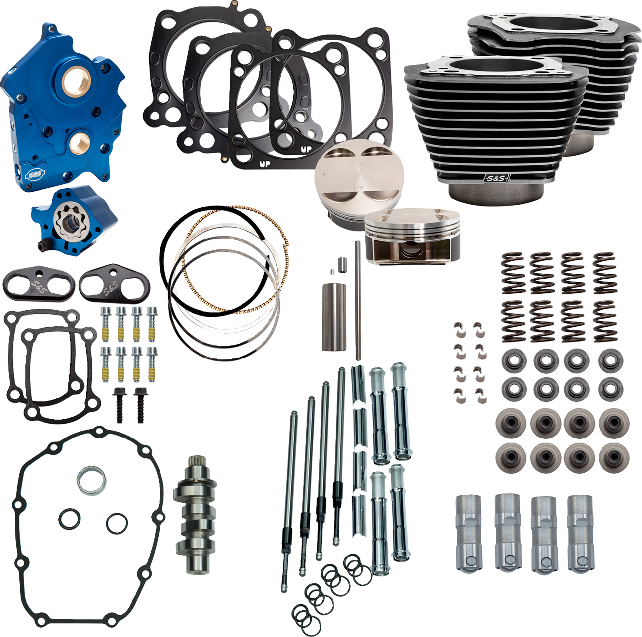 S&S CYCLE Power Pack - 4.500" Stroke - Water Cooled - Black Granite w/Highlights - M8 310-1107C — image 1