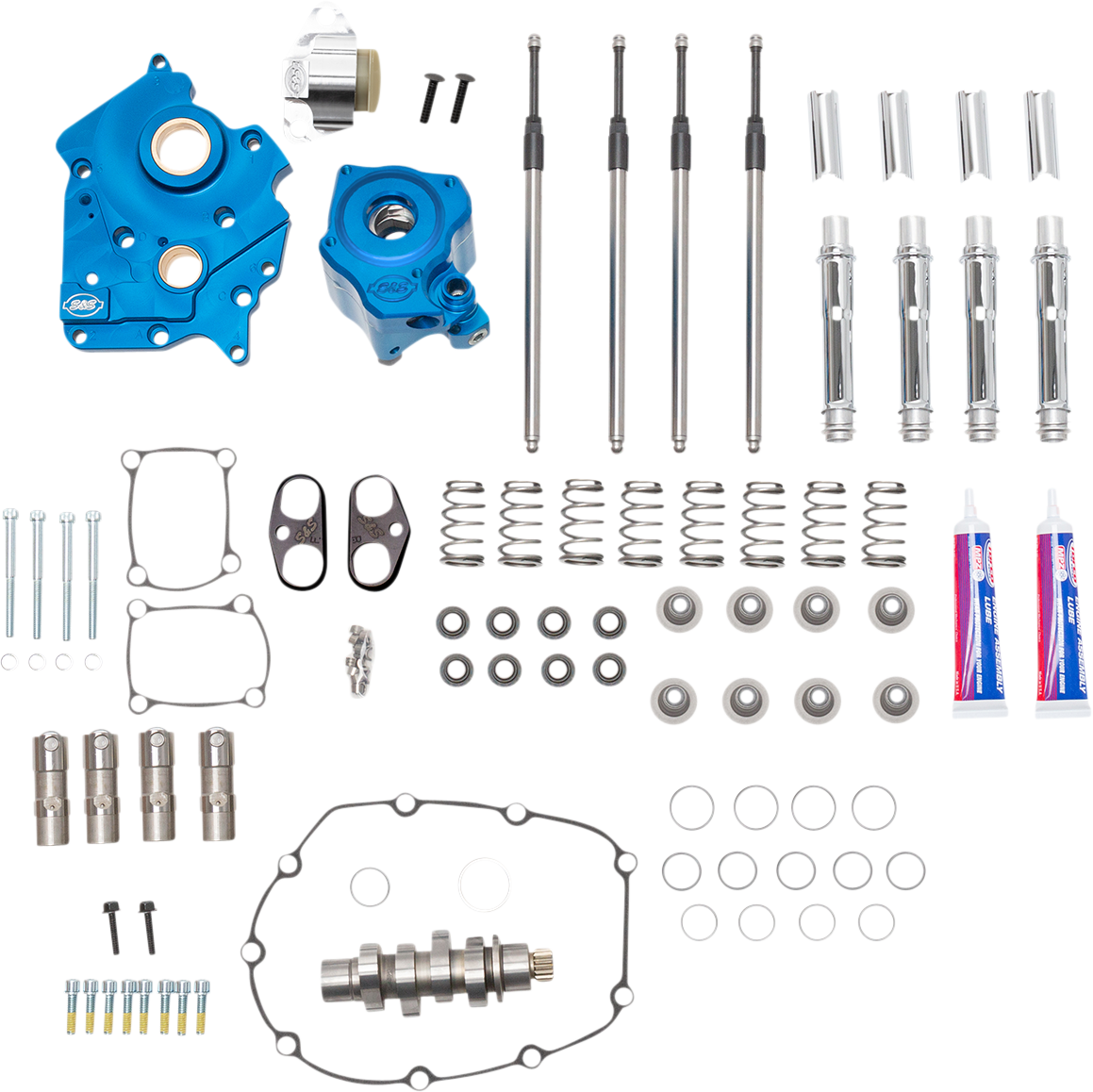 S&S CYCLE Cam Chest Kit with Plate - Chain Drive - Water Cooled - 540 Cam - Chrome Pushrods - M8 310-1116A — image 1