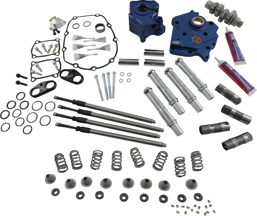 S&S CYCLE Cam Chest Kit with Plate - Chain Drive - Oil Cooled - 540 Cam - Chrome Pushrods - M8 310-1118A — image 1