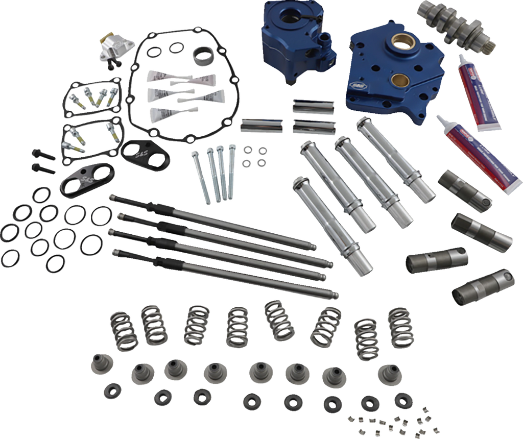S&S CYCLE Cam Chest Kit - Oil Cooled - Chain Drive - 540 Cam - Chrome Pushrod Tubes - M8 310-1118B — image 1