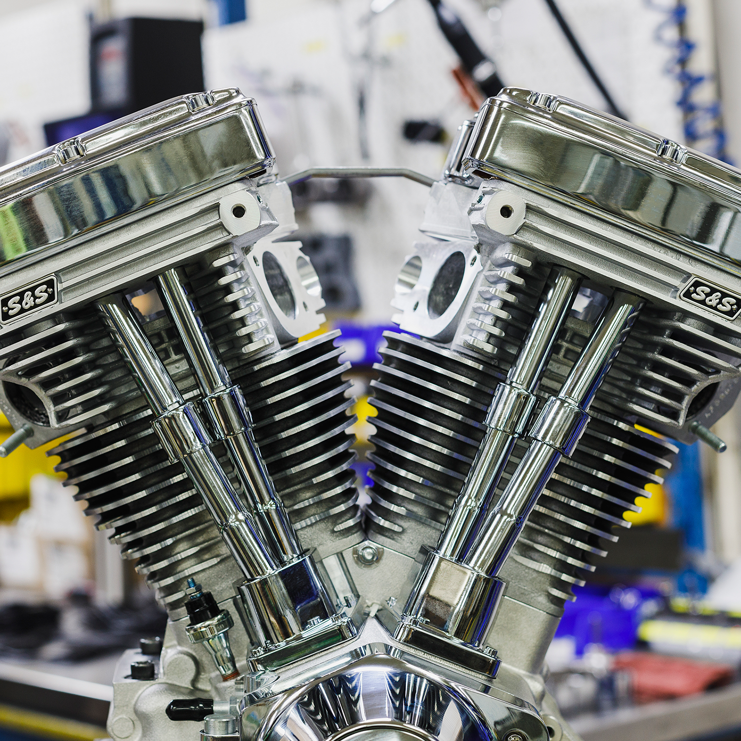 S&S CYCLE V111 Long-Block Engine- Natural - 84-'99 Custom Chasis w/Alternator Style Primary 310-1157 — image 2