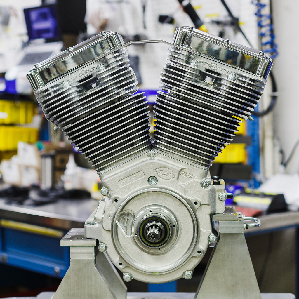S&S CYCLE V111 Long-Block Engine- Natural - 84-'99 Custom Chasis w/Alternator Style Primary 310-1157 — image 5