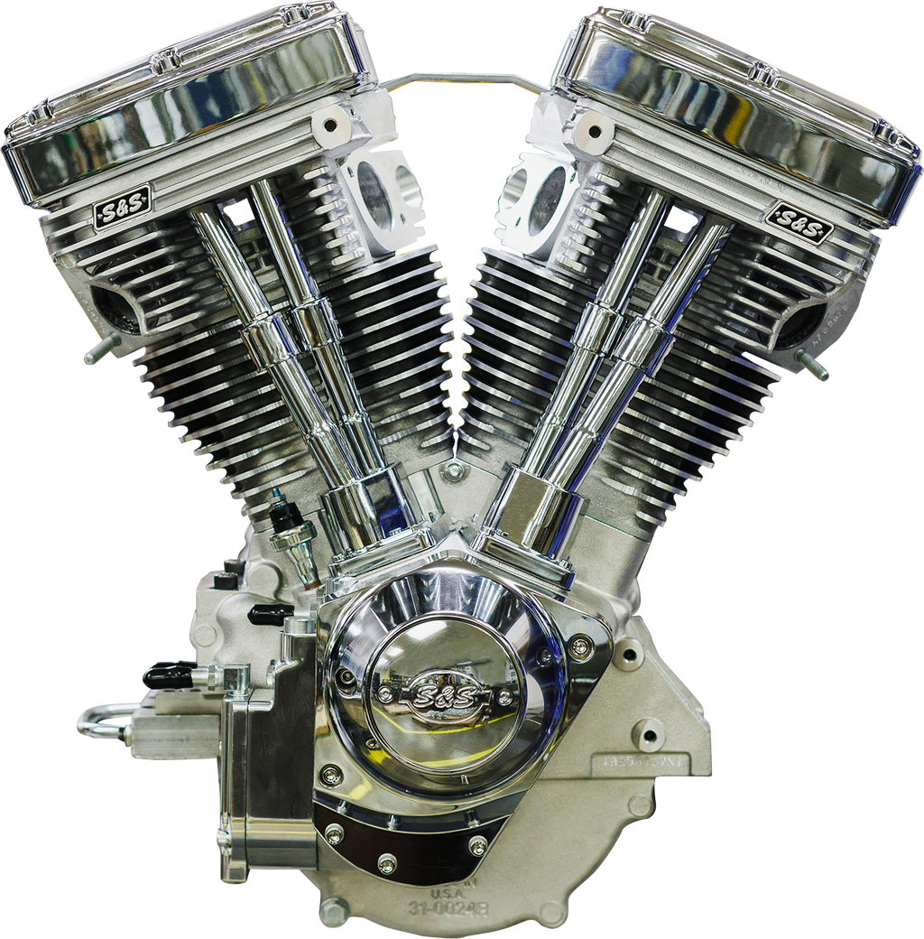 S&S CYCLE V111 Long-Block Engine- Natural - 84-'99 Custom Chasis w/Alternator Style Primary 310-1157 — image 7