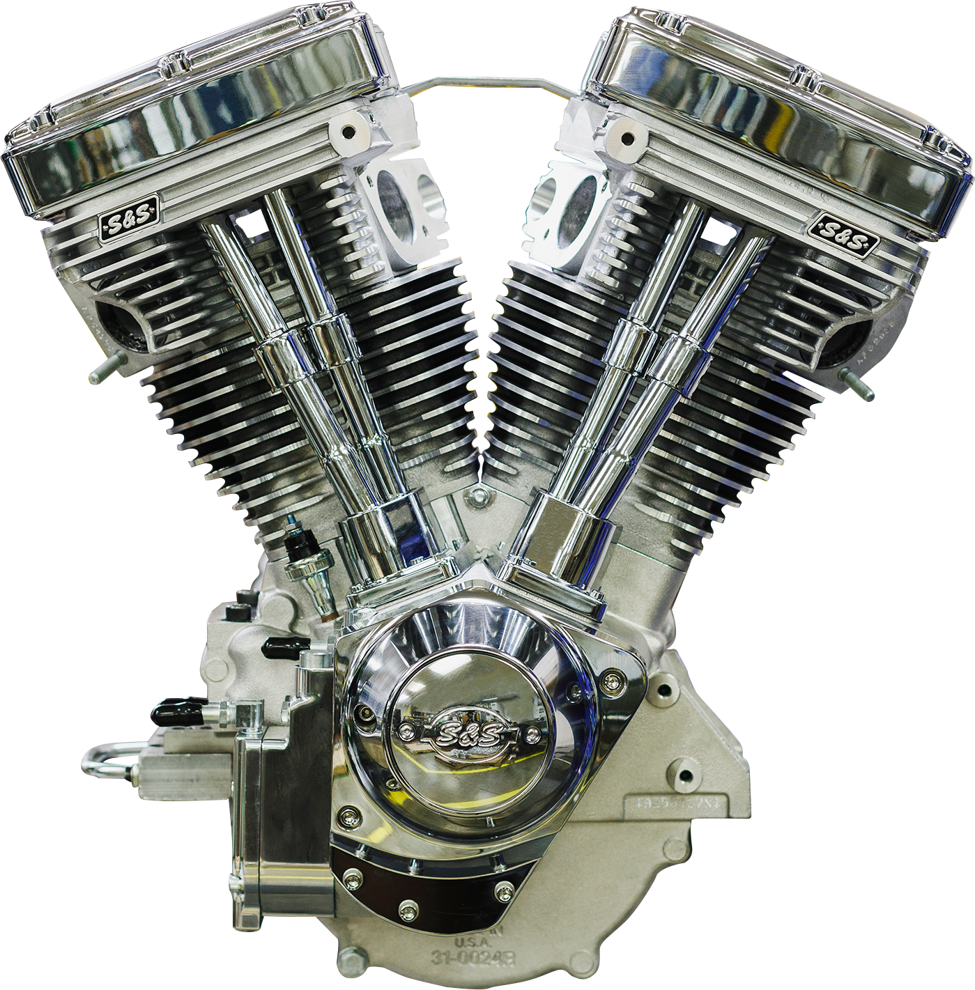 S&S CYCLE V111 Long-Block Engine- Natural - 84-'99 Custom Chasis w/Alternator Style Primary 310-1157 — image 7