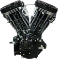S&S CYCLE V124 Long Block Engine - Black Edition - Big Twin | Custom Chasis w/Alternator-Style Primary 310-1158 — image 1