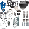 S&S CYCLE 129" Power Pack - 550 Chain Drive - Oil Cooled - Wrinkle Black w/Highlight Fins - 107" M8 310-1223C — image 1