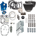 S&S CYCLE 129" Power Pack - 550 Chain Drive - Oil Cooled - Wrinkle Black w/Highlight Fins - 107" M8 310-1223C — image 1