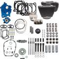 S&S CYCLE 129" Power Pack - 550 Gear Drive - Oil Cooled - Wrinkle Black w/Highlight Fins - 107" M8 310-1227C — image 1