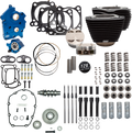 S&S CYCLE 129" Power Pack - 550 Gear Drive - Oil Cooled - Wrinkle Black w/o Highlight Fins - 107" M8 310-1228C — image 1