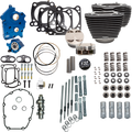 S&S CYCLE 132" Power Pack - 550 Chain Drive - Water Cooled - Wrinkle Black w/Highlight Fins - 114"/117" M8 310-1229C — image 1