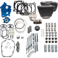 S&S CYCLE 132" Power Pack - 550 Chain Drive - Oil Cooled - Wrinkle Black w/Highlight Fins - 114"/117" M8 310-1231C — image 1