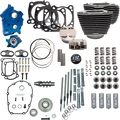 S&S CYCLE 132" Power Pack - 550 Gear Drive - Oil Cooled - Wrinkle Black w/Highlight Fins - 114"/117" M8 310-1232C — image 1