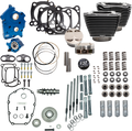 S&S CYCLE 132" Power Pack - 550 Gear Drive - Water Cooled - Black Granite w/Highlight Fins - 114"/117" M8 310-1236C — image 1