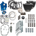 S&S CYCLE 132" Power Pack - 550 Chain Drive - Oil Cooled - Black Granite w/Highlight Fins - 114"/117" M8 310-1237C — image 1