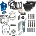 S&S CYCLE 132" Power Pack - 550 Gear Drive - Oil Cooled - Black Granite w/Highlight Fins - 114"/117" M8 310-1238C — image 1