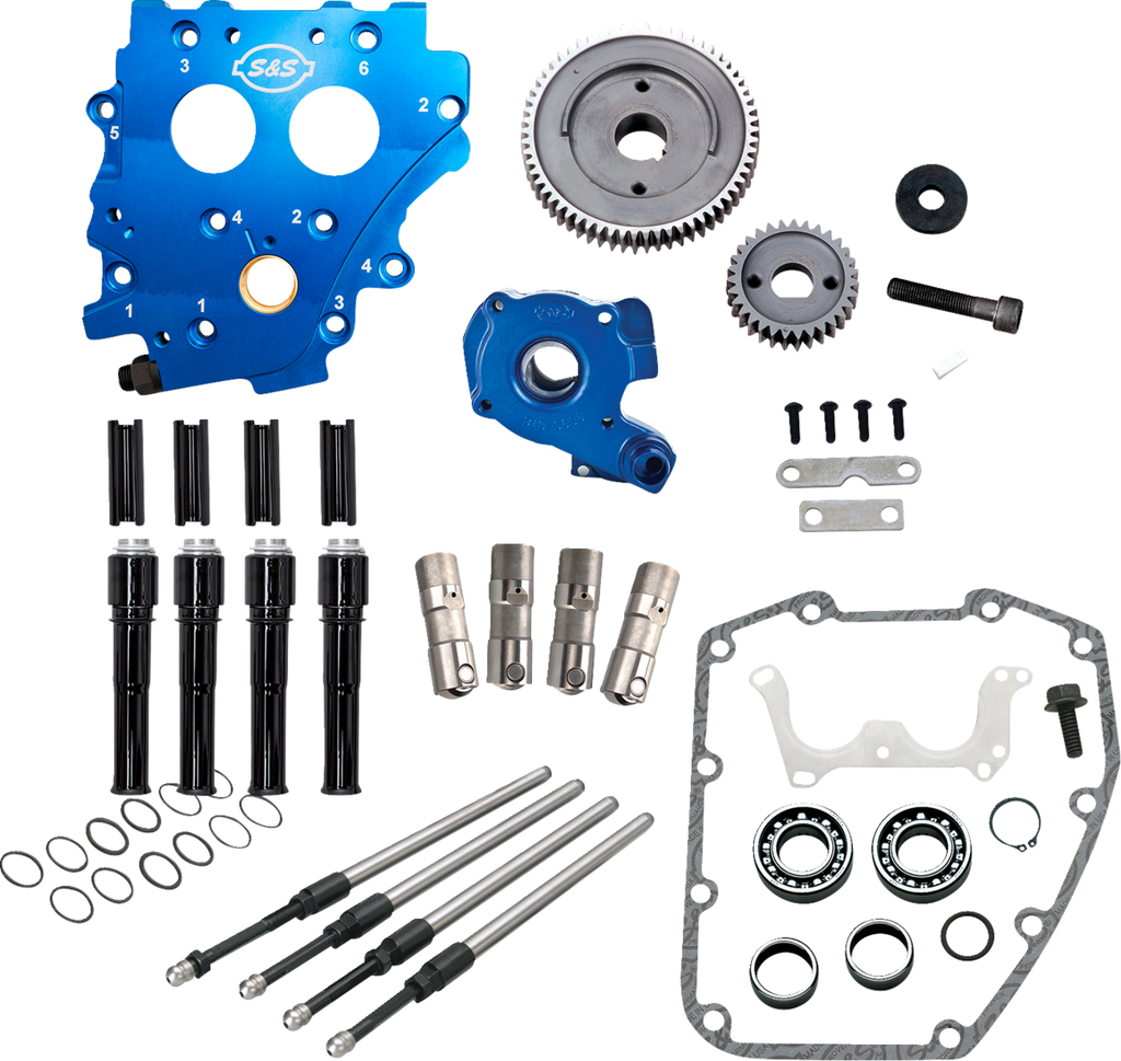 S&S CYCLE Cam Chest Kit without Cams - Gear Drive - Oil Cooled - Chrome Pushrods - Twin Cam 310-1267 — image 2