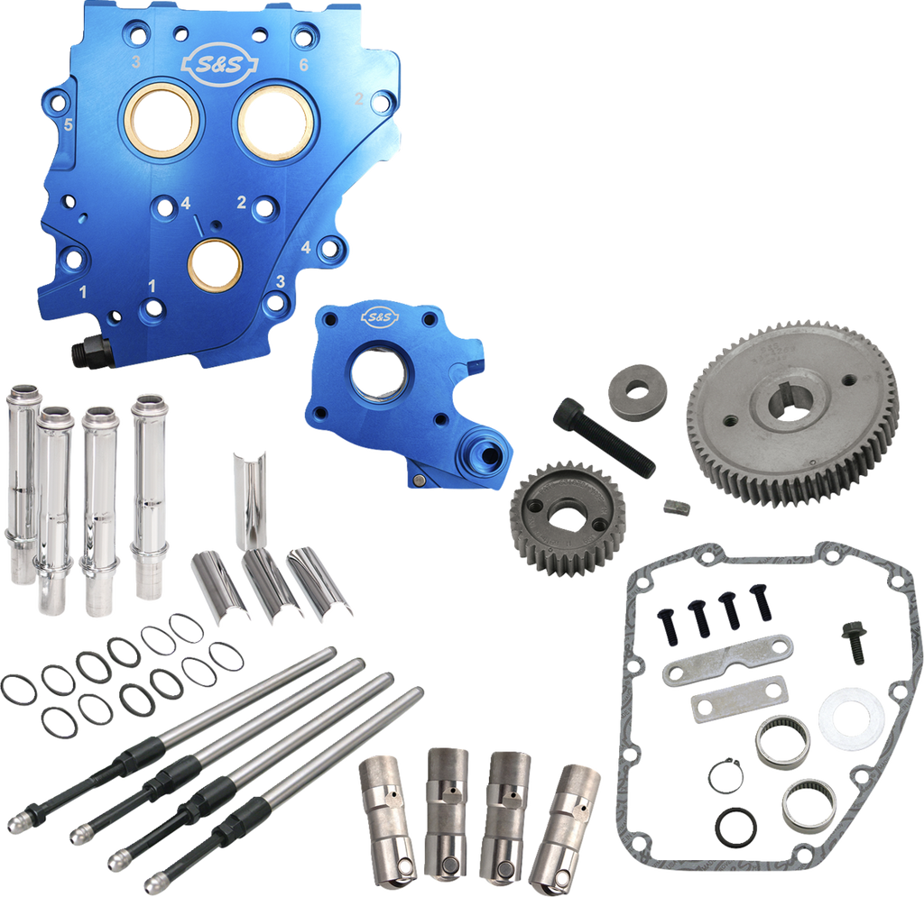 S&S CYCLE Cam Chest Kit without Cams - Gear Drive - Oil Cooled - Chrome Pushrods - Twin Cam 310-1269 — image 1