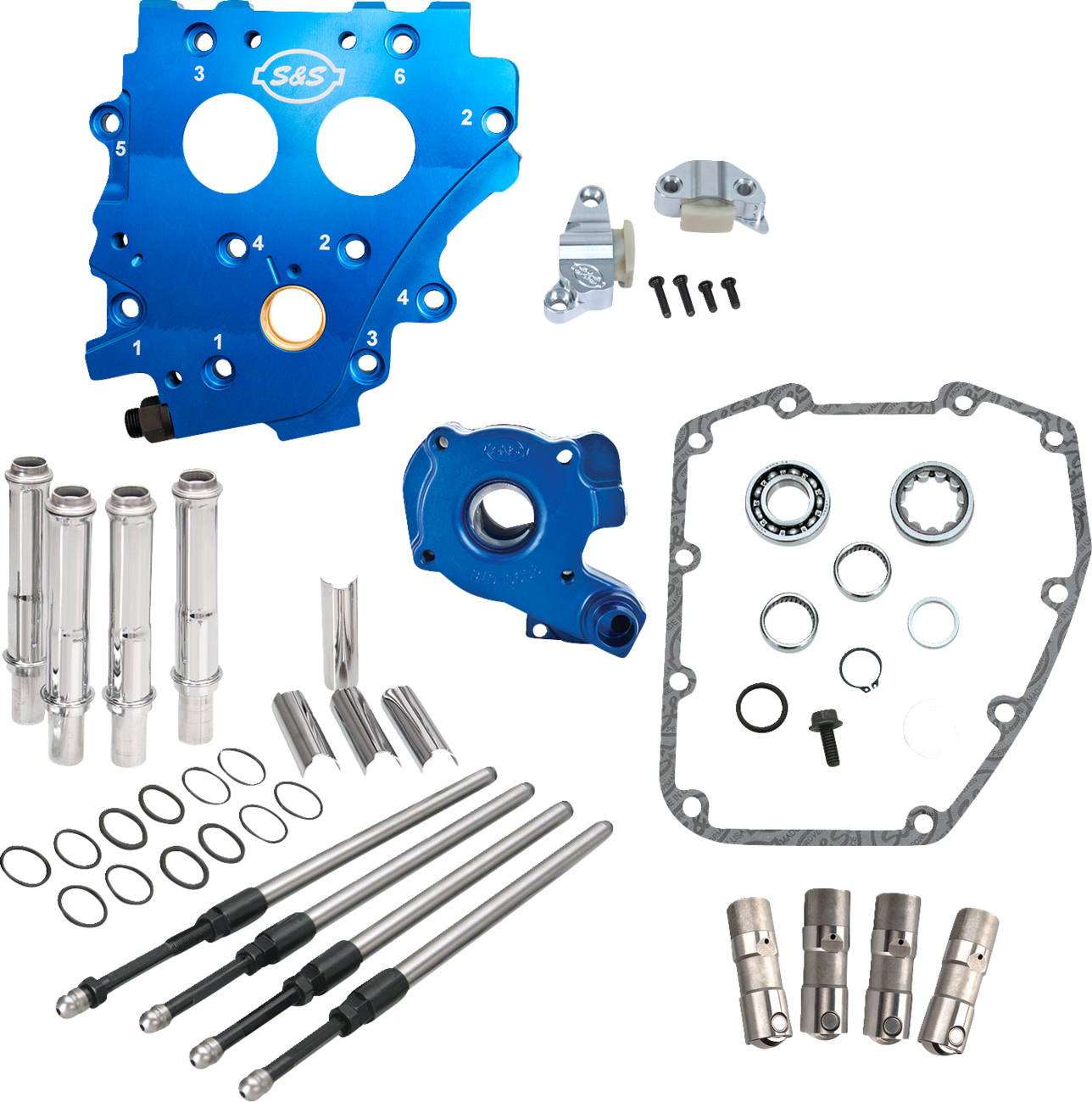 S&S CYCLE Cam Chest Kit without Cams - Chain Drive - Black Pushrods - Twin Cam 310-1272 — image 2