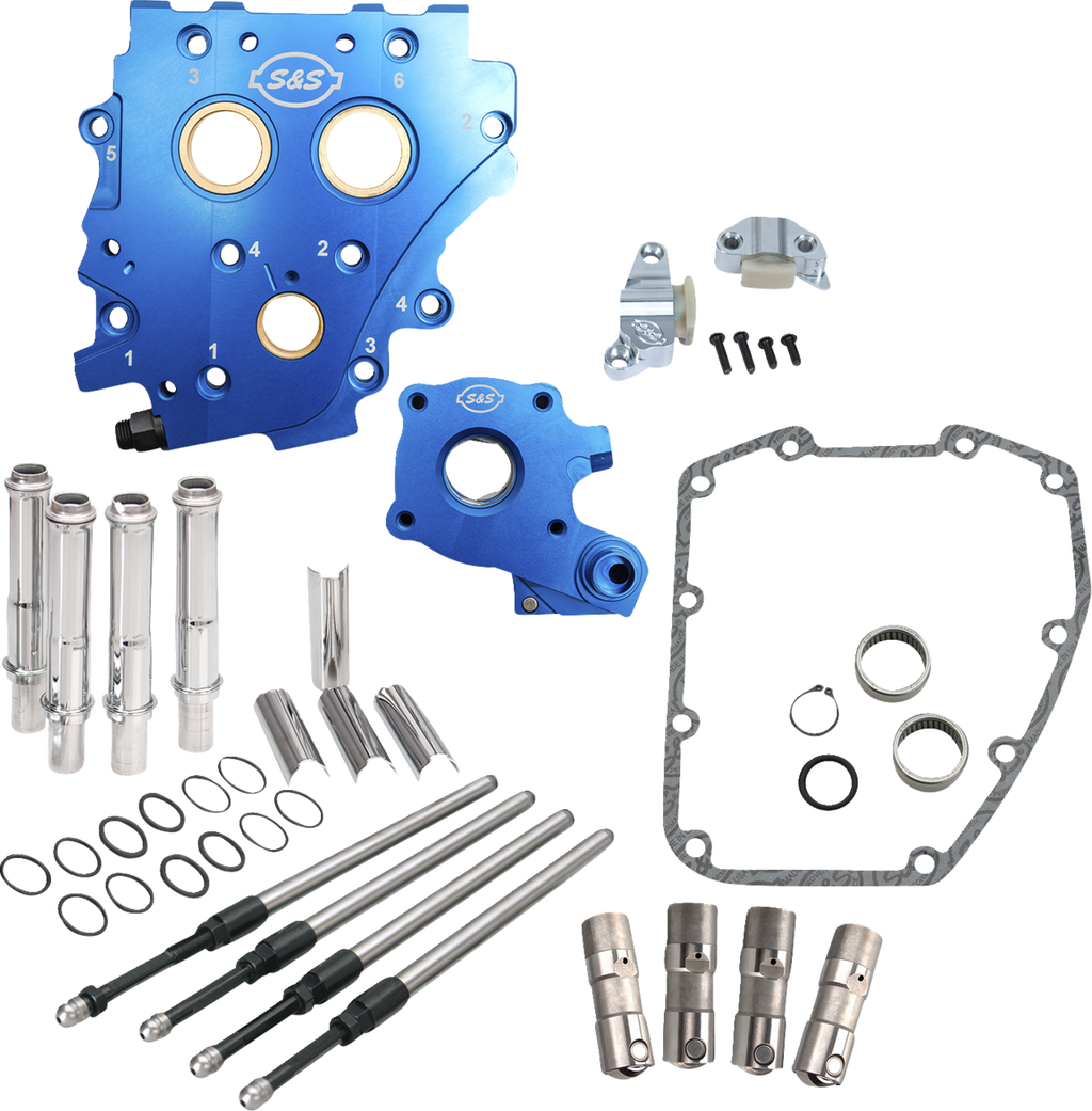 S&S CYCLE Cam Chest Kit without Cams - Chain Drive - Chrome Pushrods - Twin Cam 310-1273 — image 1