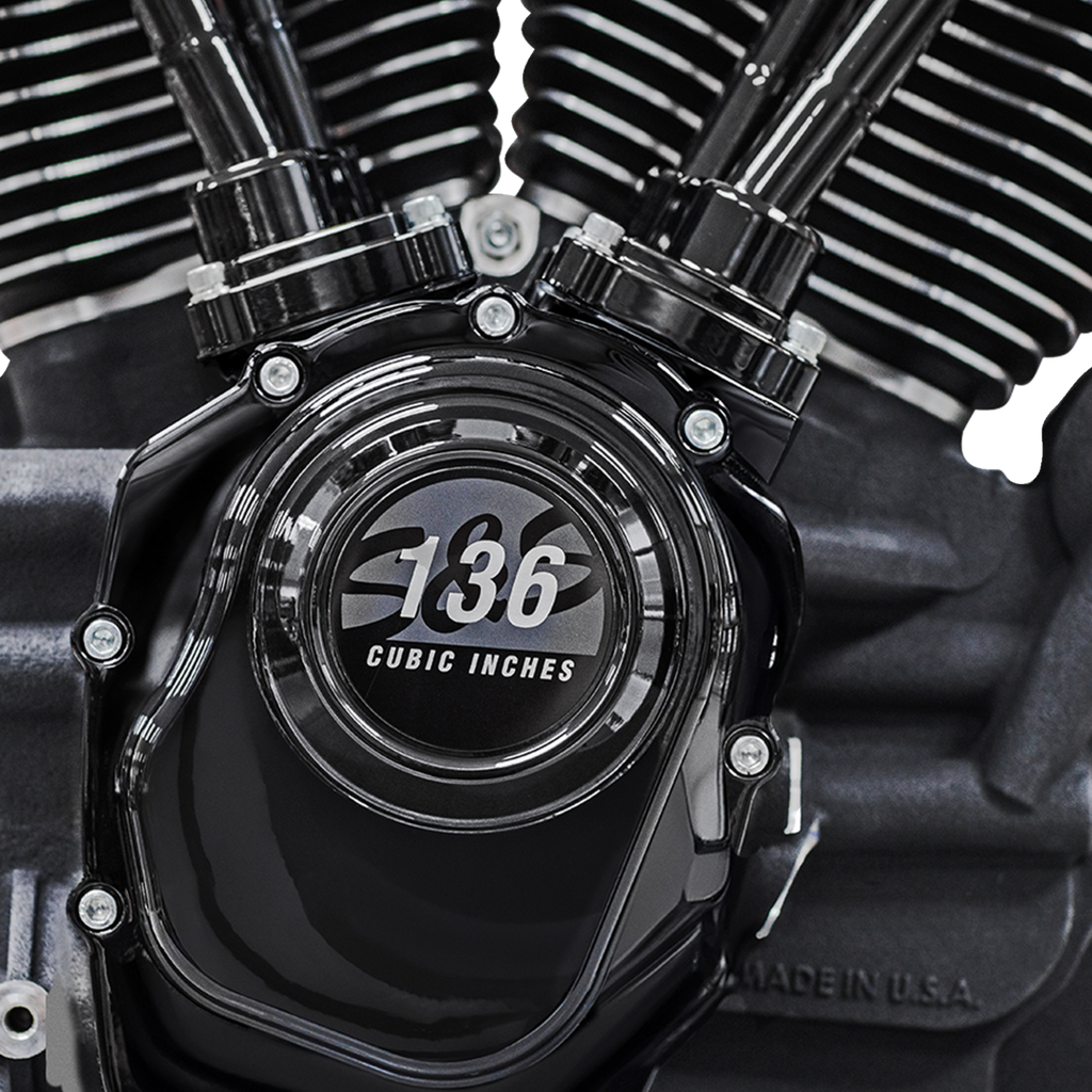 S&S CYCLE MK136 Black Edition Engine - 550G Gear Drive - Oil Cooled - Race Only - M8 Touring 310-1289 — image 2