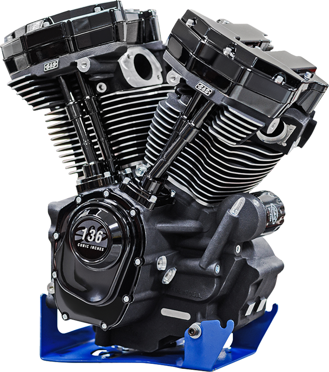 S&S CYCLE MK136 Black Edition Engine - Oil Cooled - 49 State - M8 Touring 310-1290 — image 1