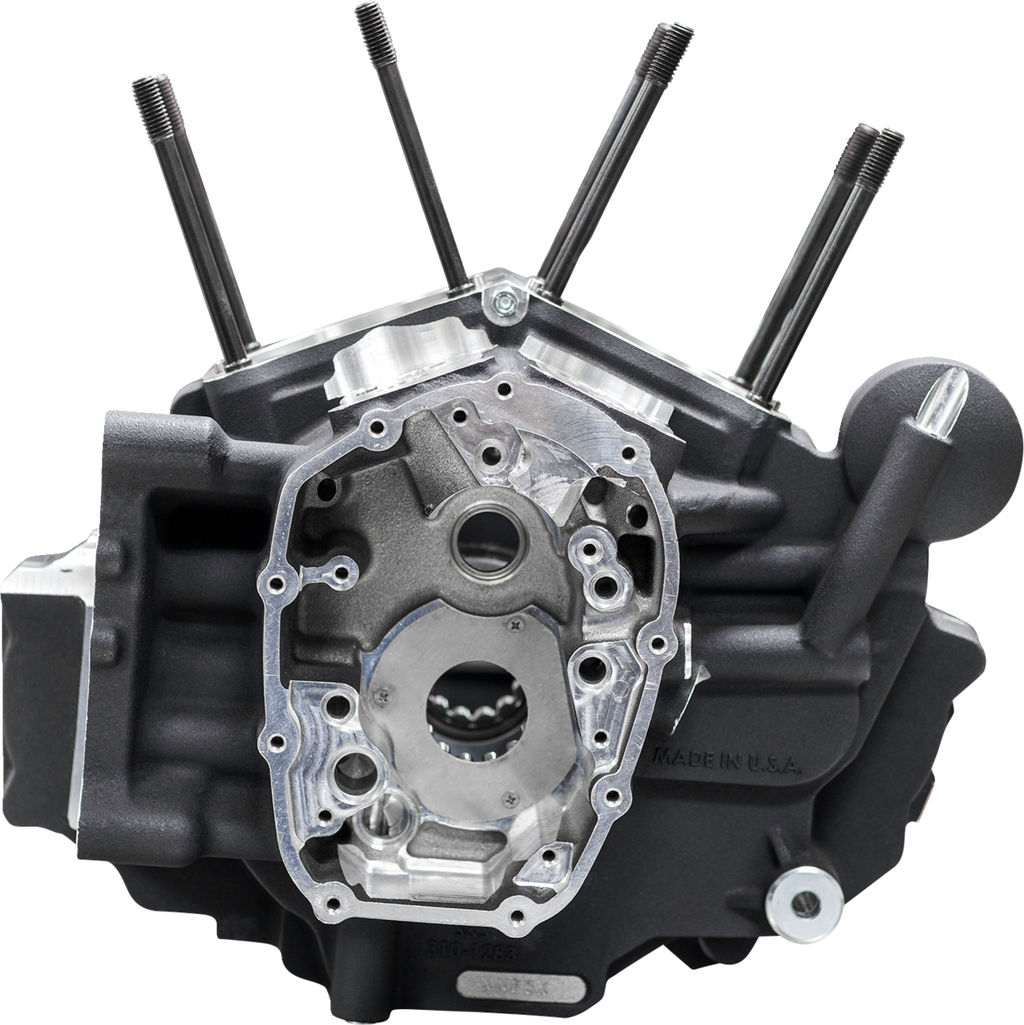 S&S CYCLE Crankcase - MK-Series "B" - Black - M8 Softail 310-1326 — image 1