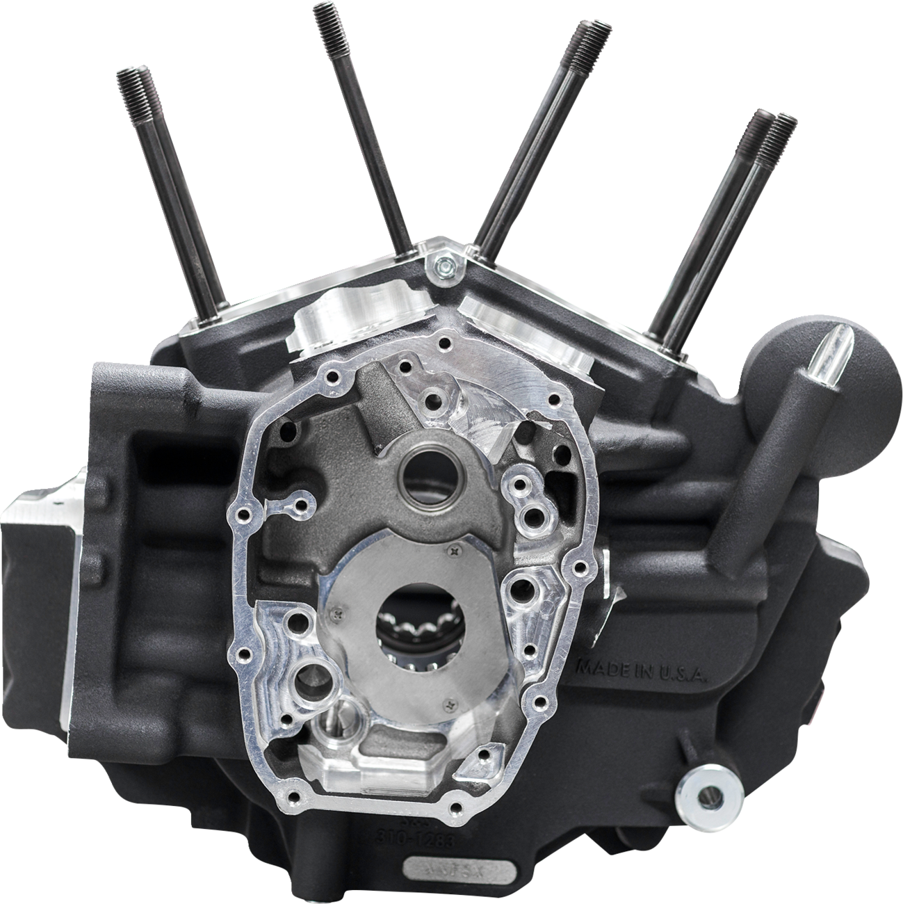 S&S CYCLE Crankcase - MK-Series "B" - Black - M8 Softail 310-1326 — image 1