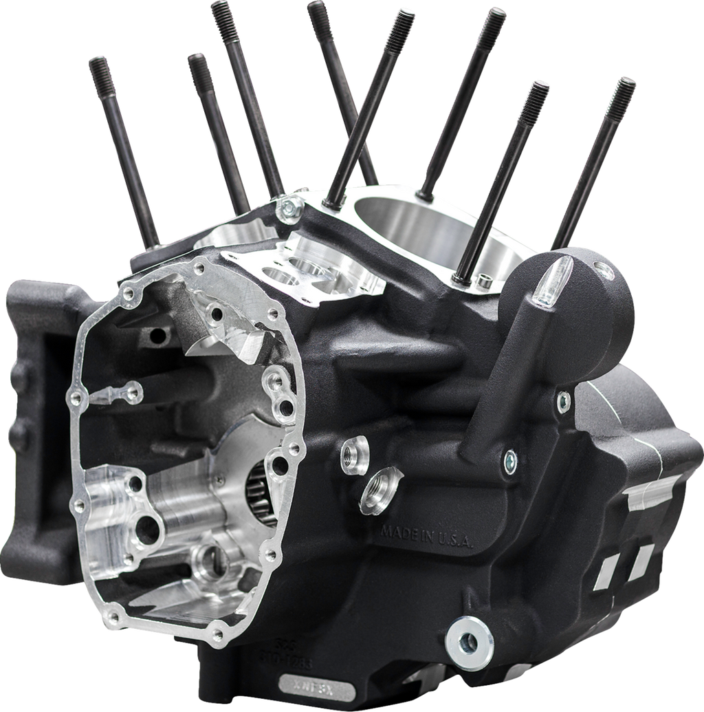 S&S CYCLE Crankcase - MK-Series "B" - Black - M8 Softail 310-1326 — image 2