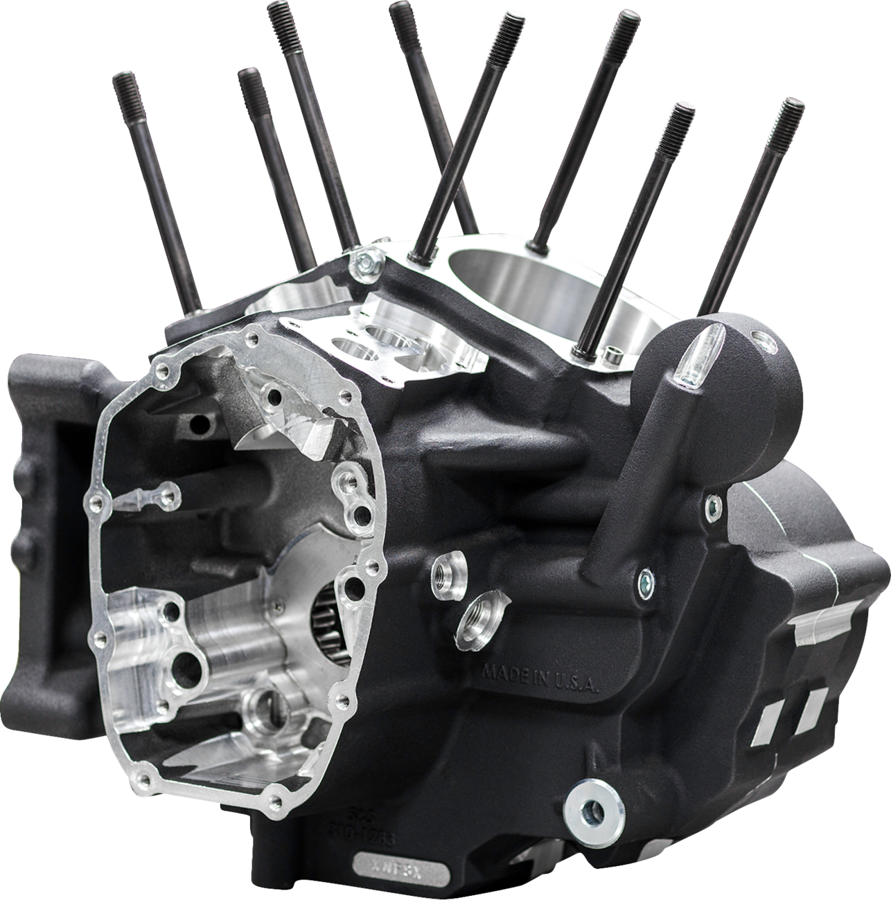 S&S CYCLE Crankcase - MK-Series "B" - Black - M8 Softail 310-1326 — image 2