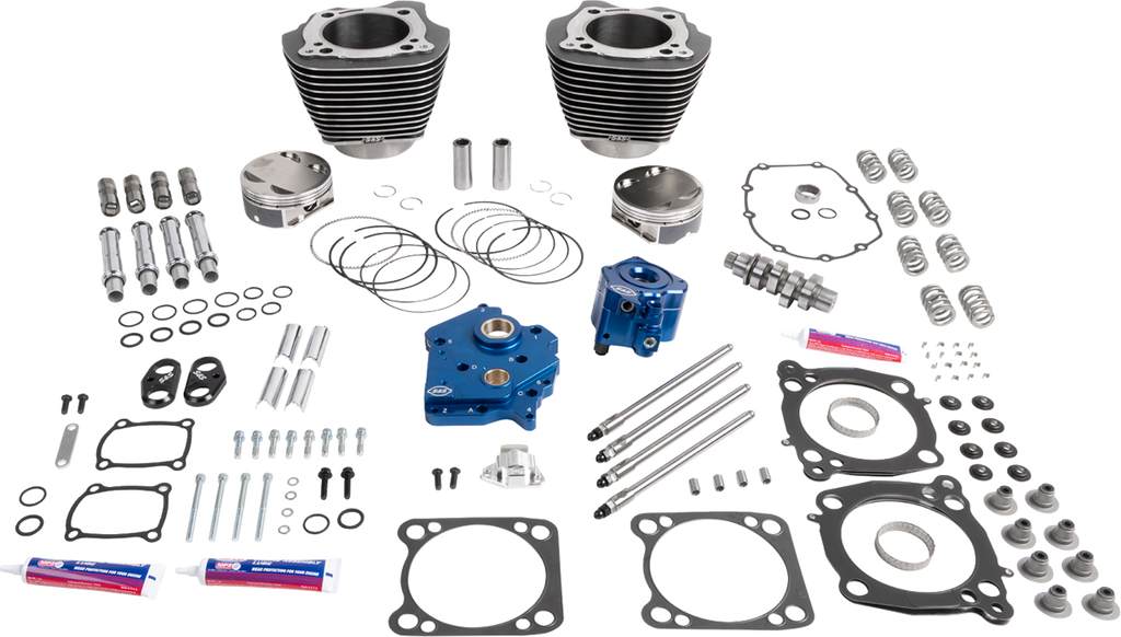 S&S CYCLE 132" Power Package - HPT496 - Chain Drive - Water Cooled - Black Granite - 114"/117" M8 310-1400 — image 2