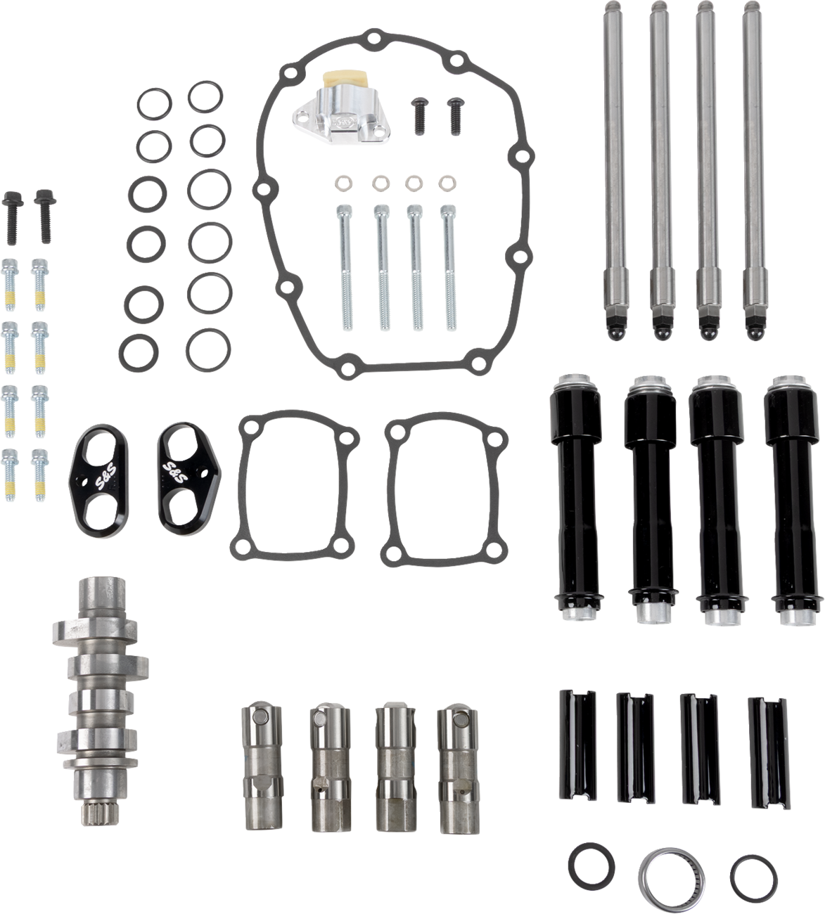 S&S CYCLE Camshaft Kit - 496 Chain Drive - Black Pushrod Tubes - M8 310-1410 — image 1