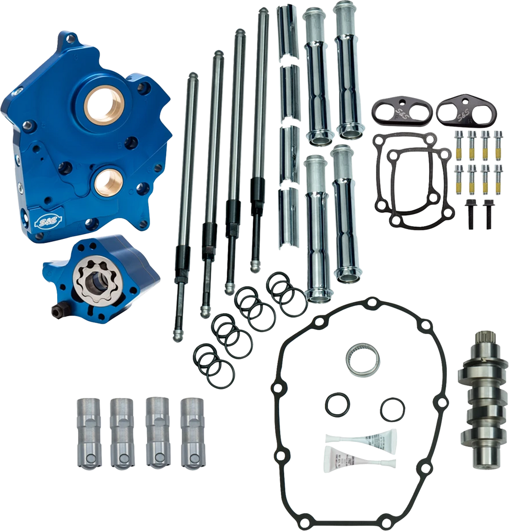 S&S CYCLE Cam Chest - Water Cooled - HPT560 - Black Pushrod Tubes - VVT M8 310-1433 — image 2